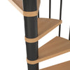 Calgary Black 47" Diameter Extra Baluster Spiral Staircase Kit
