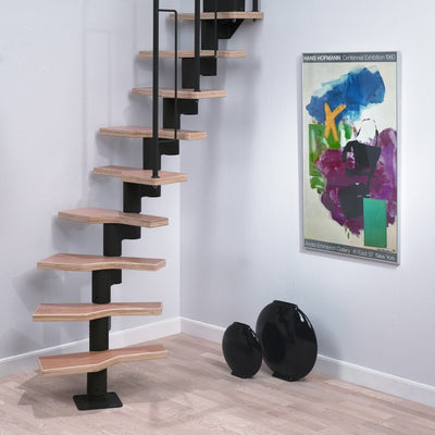 Dolle Graz Modular Staircase Kit - Black Lifestyle