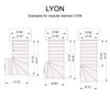 Dolle Lyon Modular Staircase Kit - Black Layout