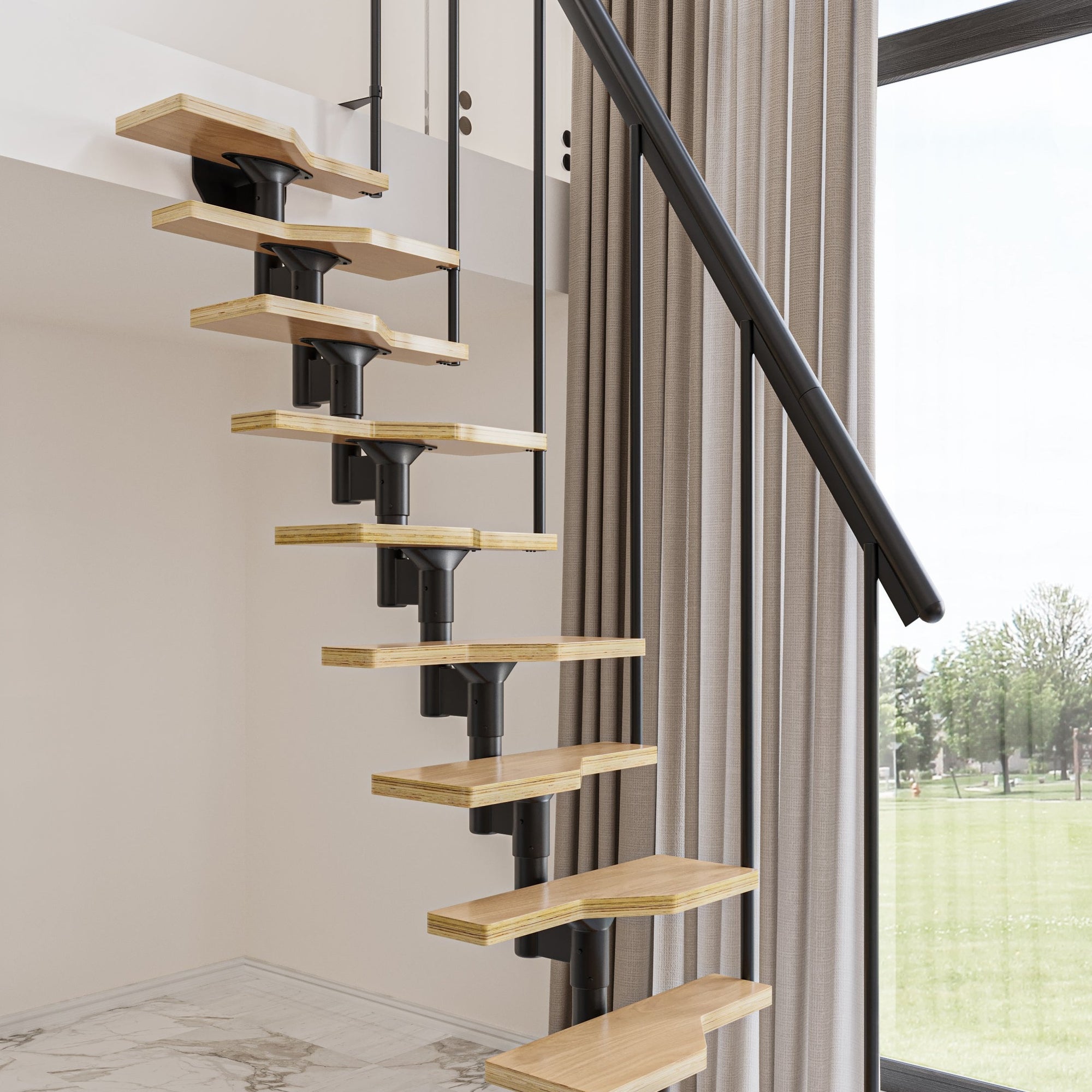 Modular Railing Kits DOLLE ATLANTA Modular Staircase Kit | Staircase & Railing Store