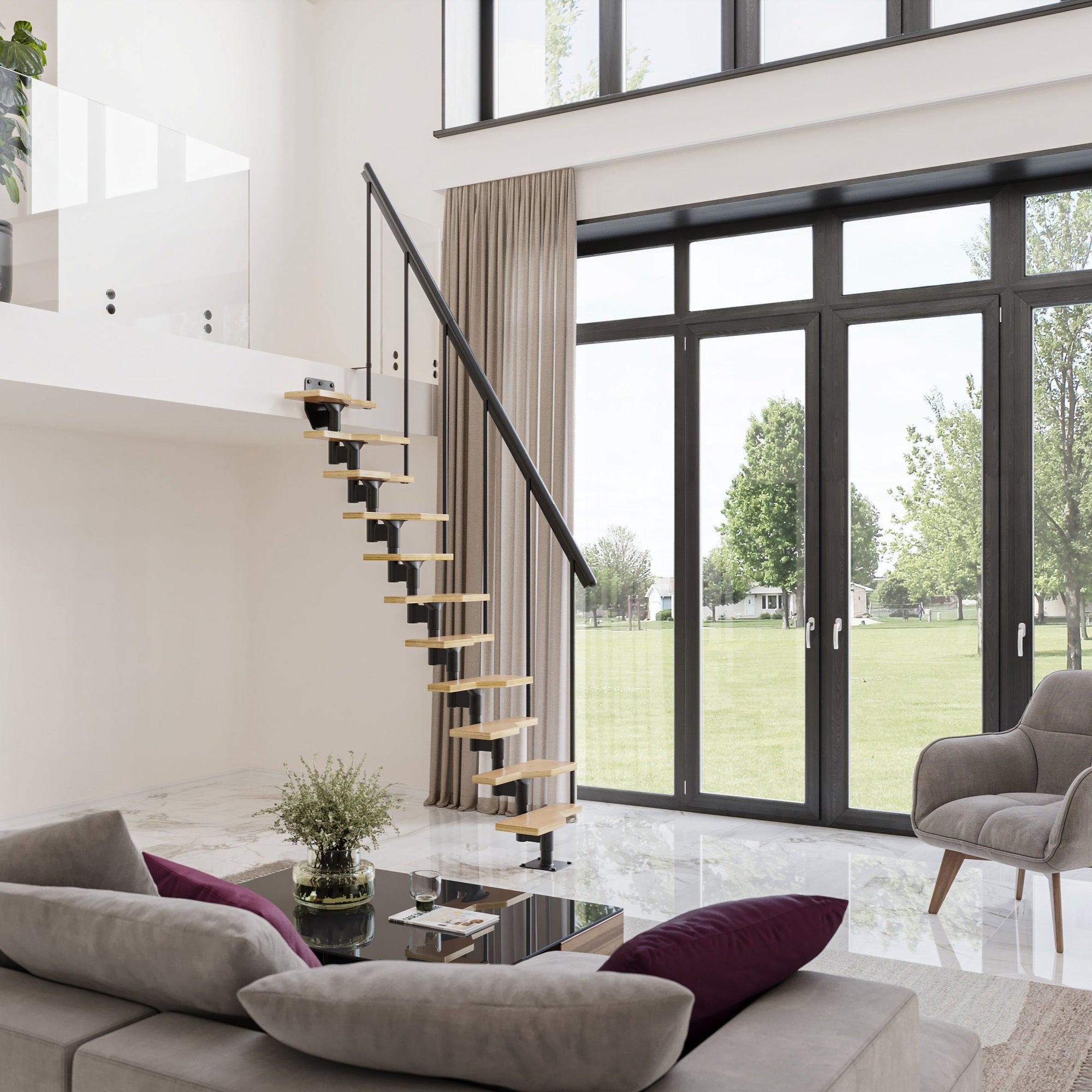 DOLLE ATLANTA Modular Staircase Kit | Staircase & Railing Store