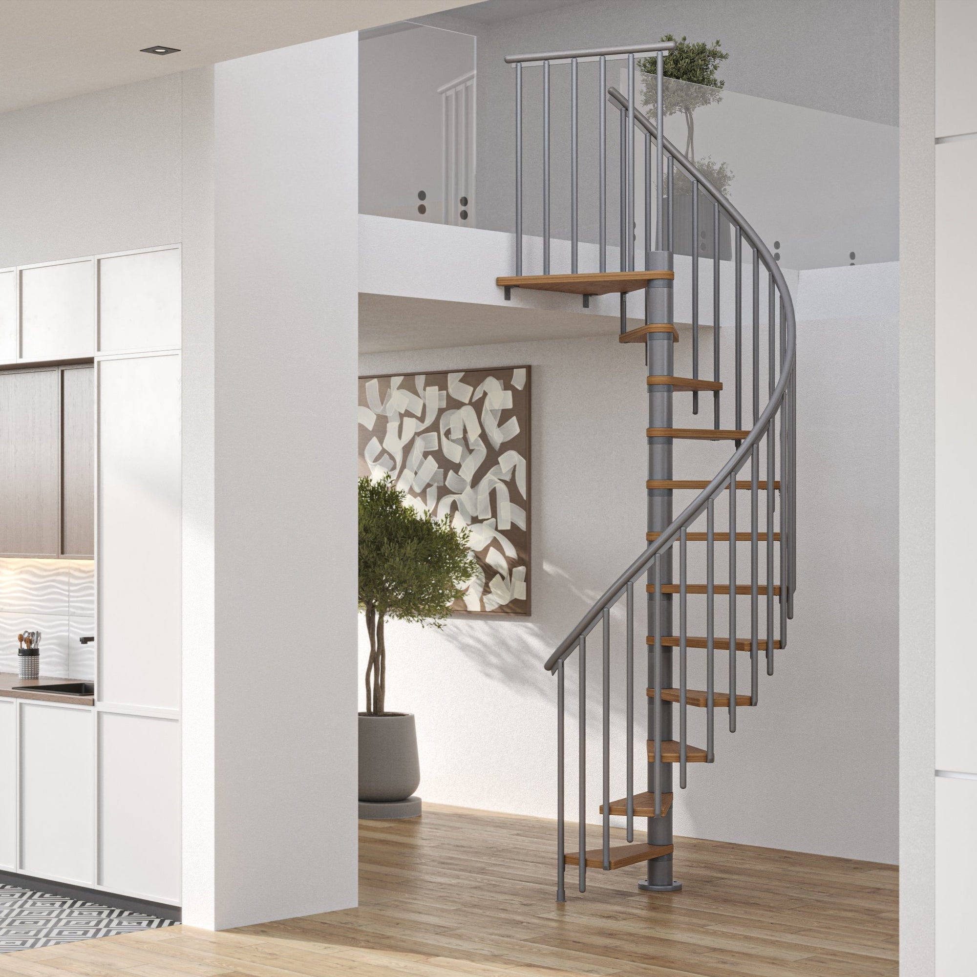 CALGARY 47" Diameter Extra Baluster Spiral Staircase Kit