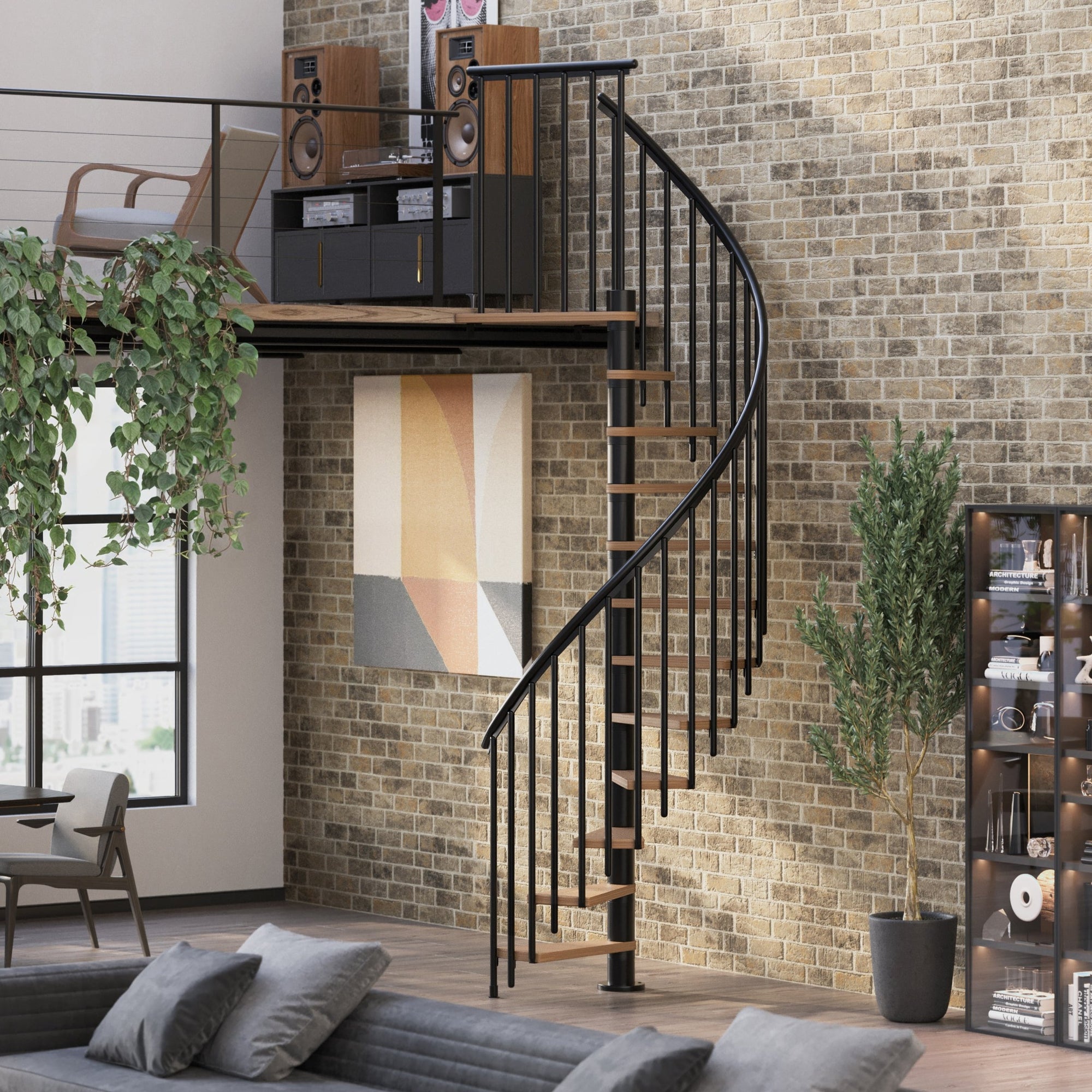 CALGARY 47" Diameter Extra Baluster Spiral Staircase Kit