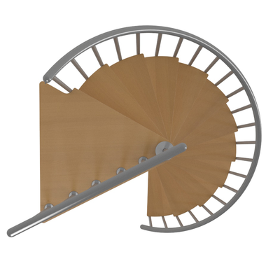 Calgary Grey 47" Diameter Extra Baluster Spiral Staircase Kit