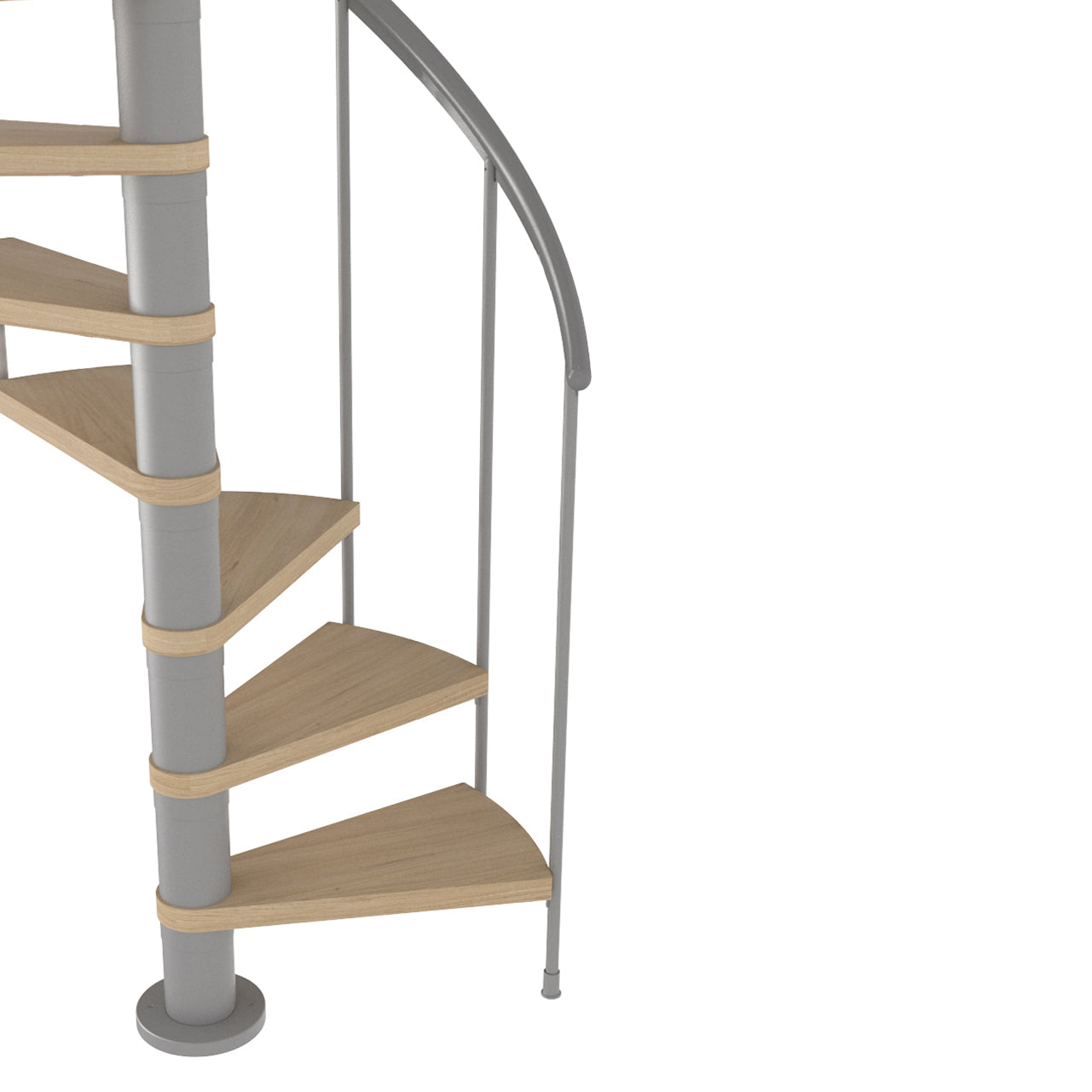 Calgary Grey 47" Diameter Standard Spiral Staircase Kit