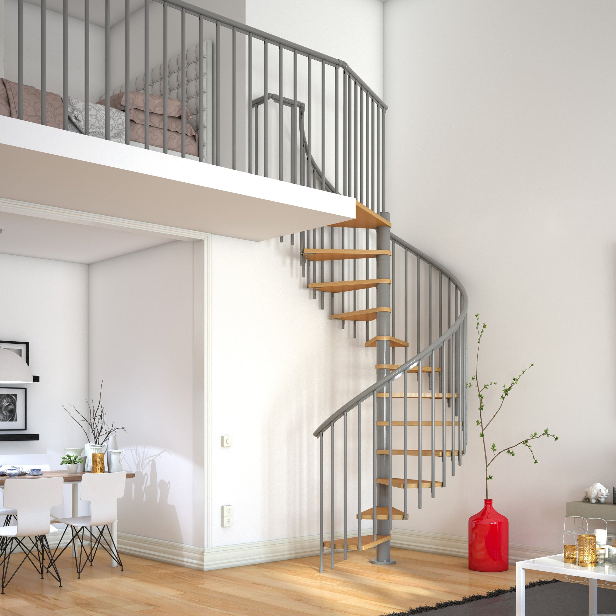 DOLLE CALGARY 55" Extra Baluster Spiral Staircase Kit | Staircase ...
