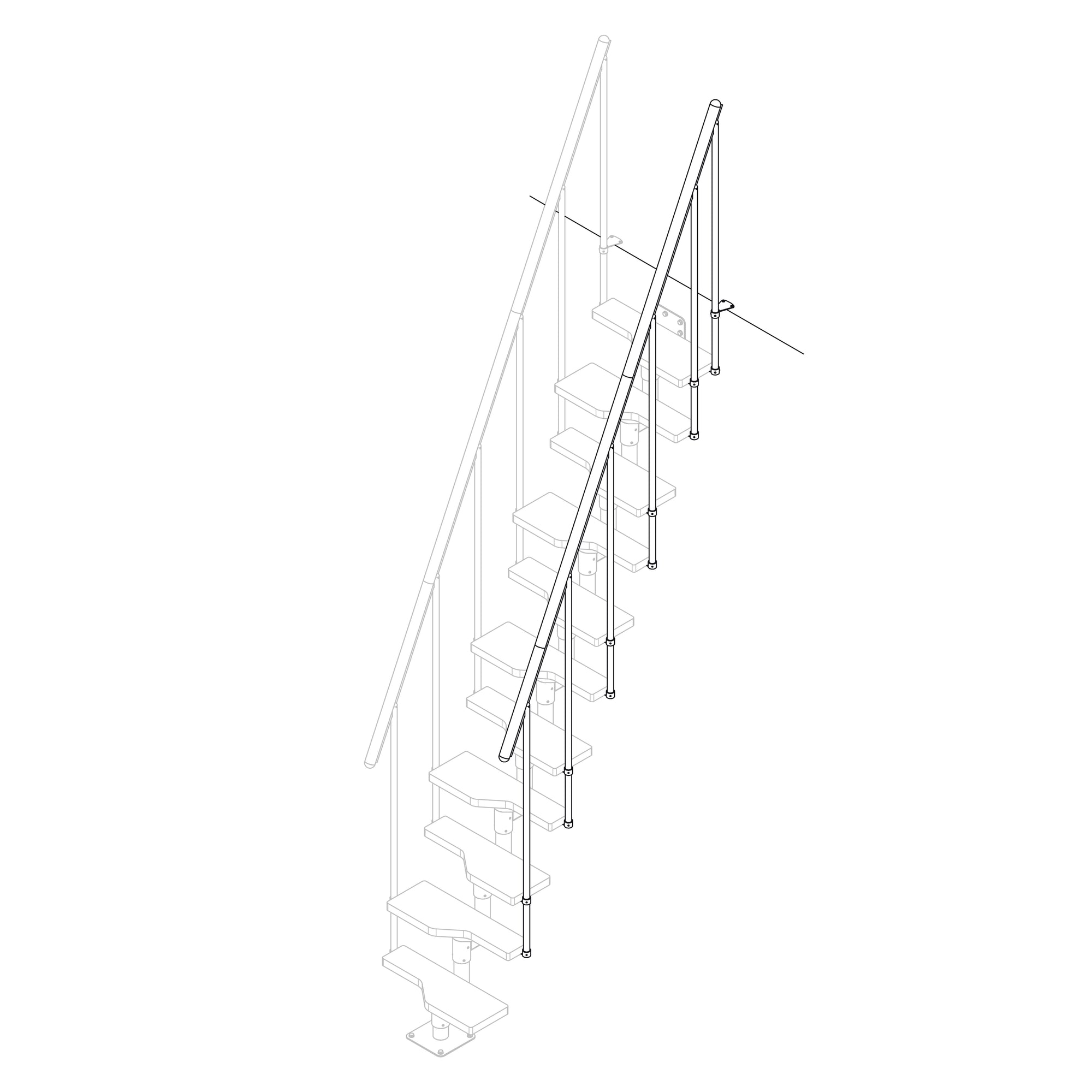 ATLANTA Second Side Handrail Kit