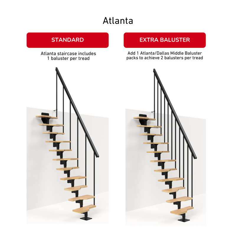 DOLLE ATLANTA Modular Staircase Kit | Staircase & Railing Store