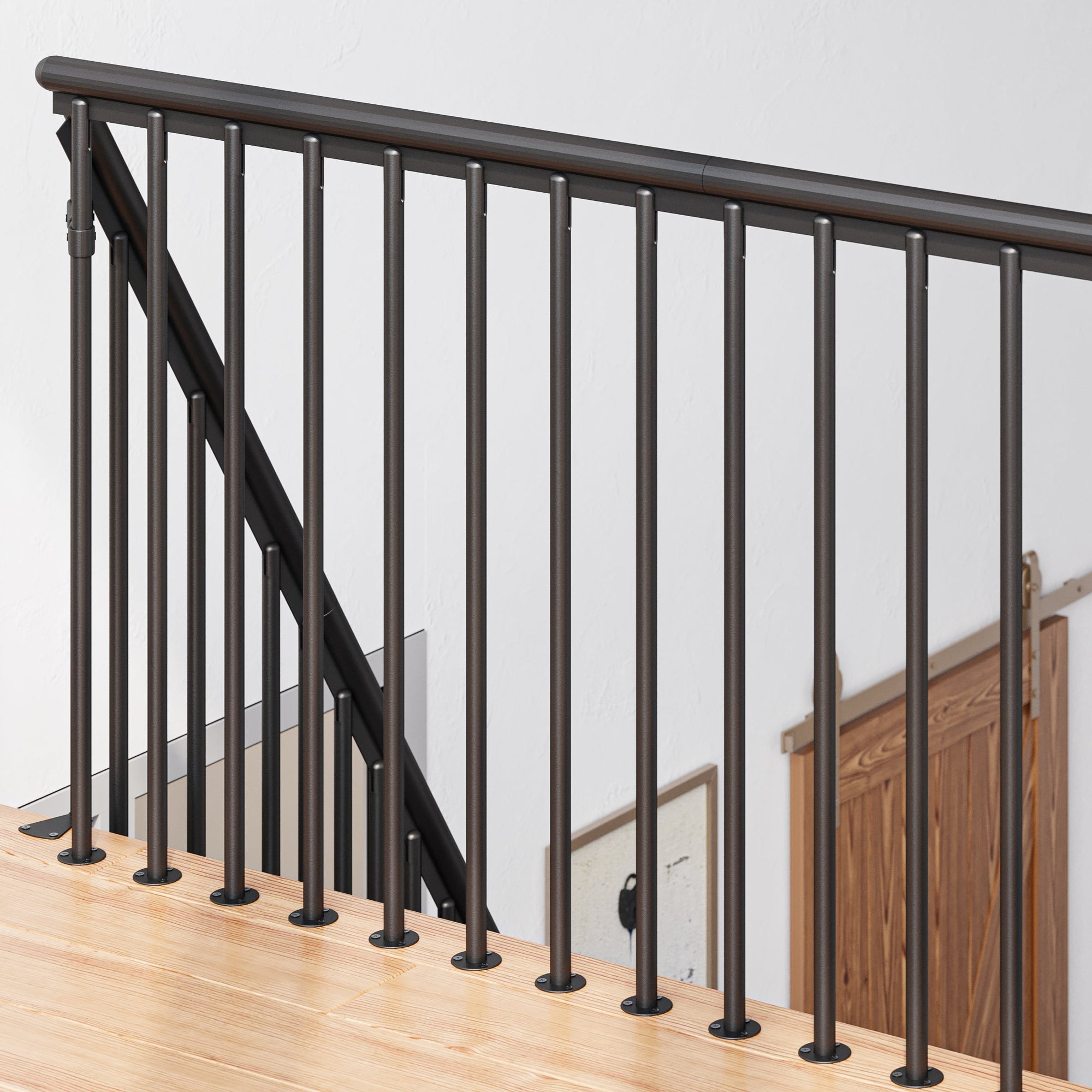 Banister Ramp ATLANTA/DALLAS Banister Continuous Kit - Staircase & Railing Store