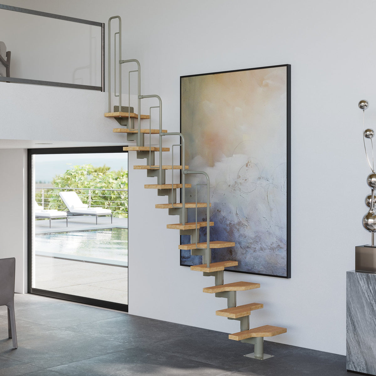 Modular Railing Kits DOLLE GRAZ Modular Staircase Kit | Staircase & Railing Store