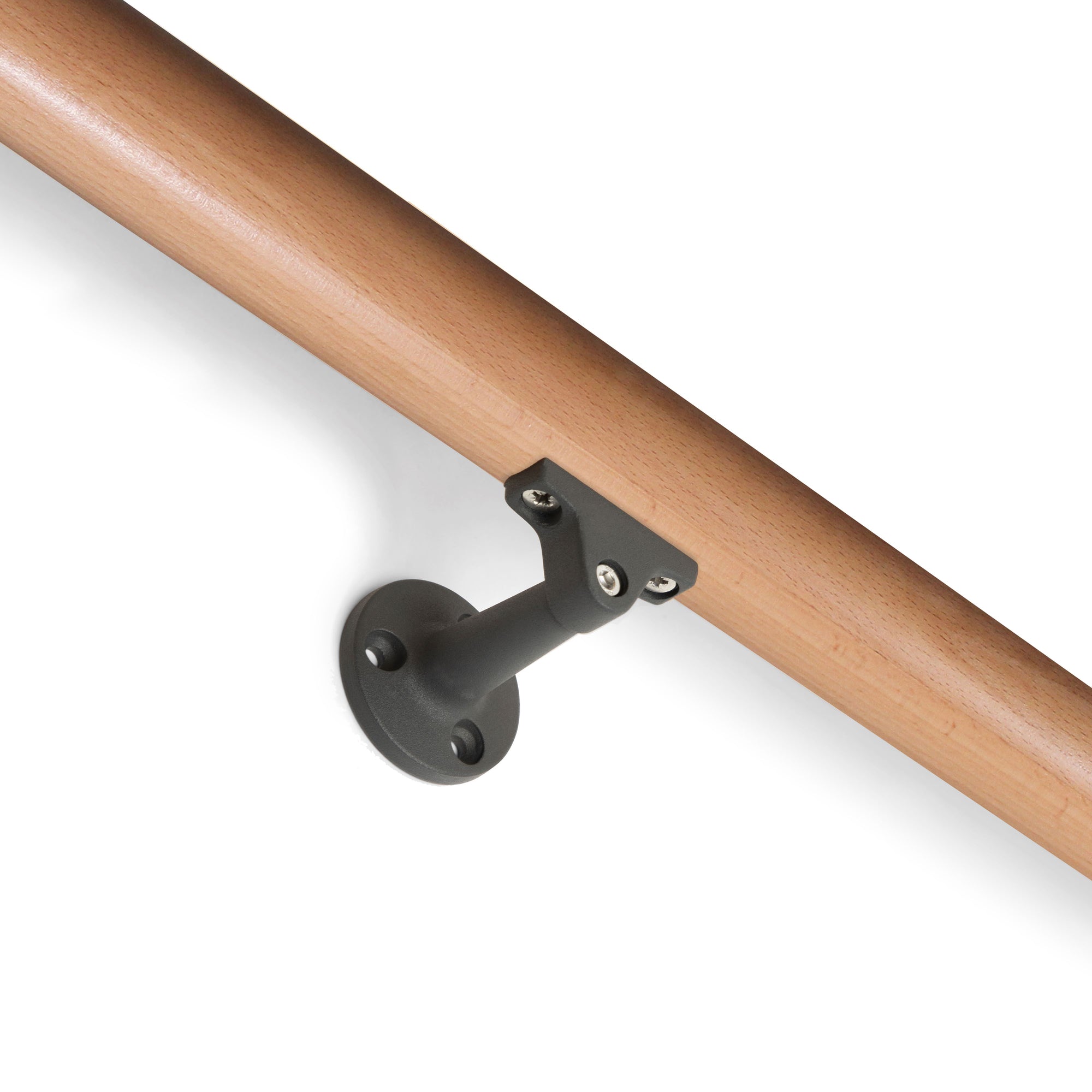 Prova Finished Beechwood 79" Long Handrail Kit with Anthracite Components