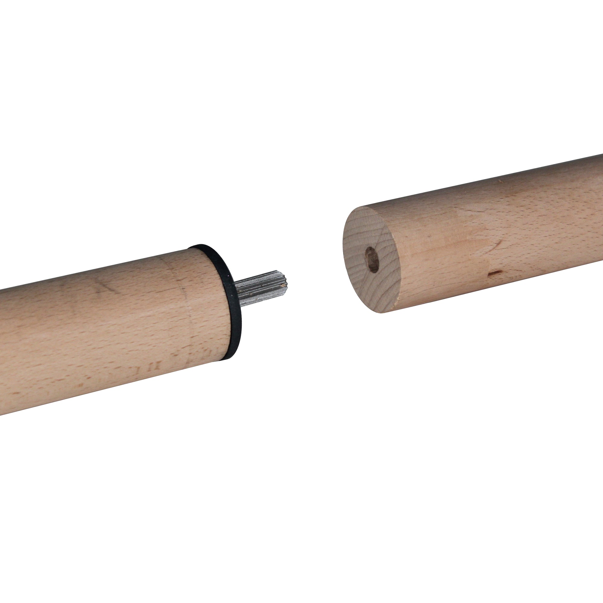 Prova Unfinished Beechwood 79" Long Handrail Kit with Anthracite Components