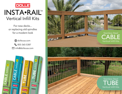 Insta-Rail® 36" Vertical Cable Railing In-Fill Kit