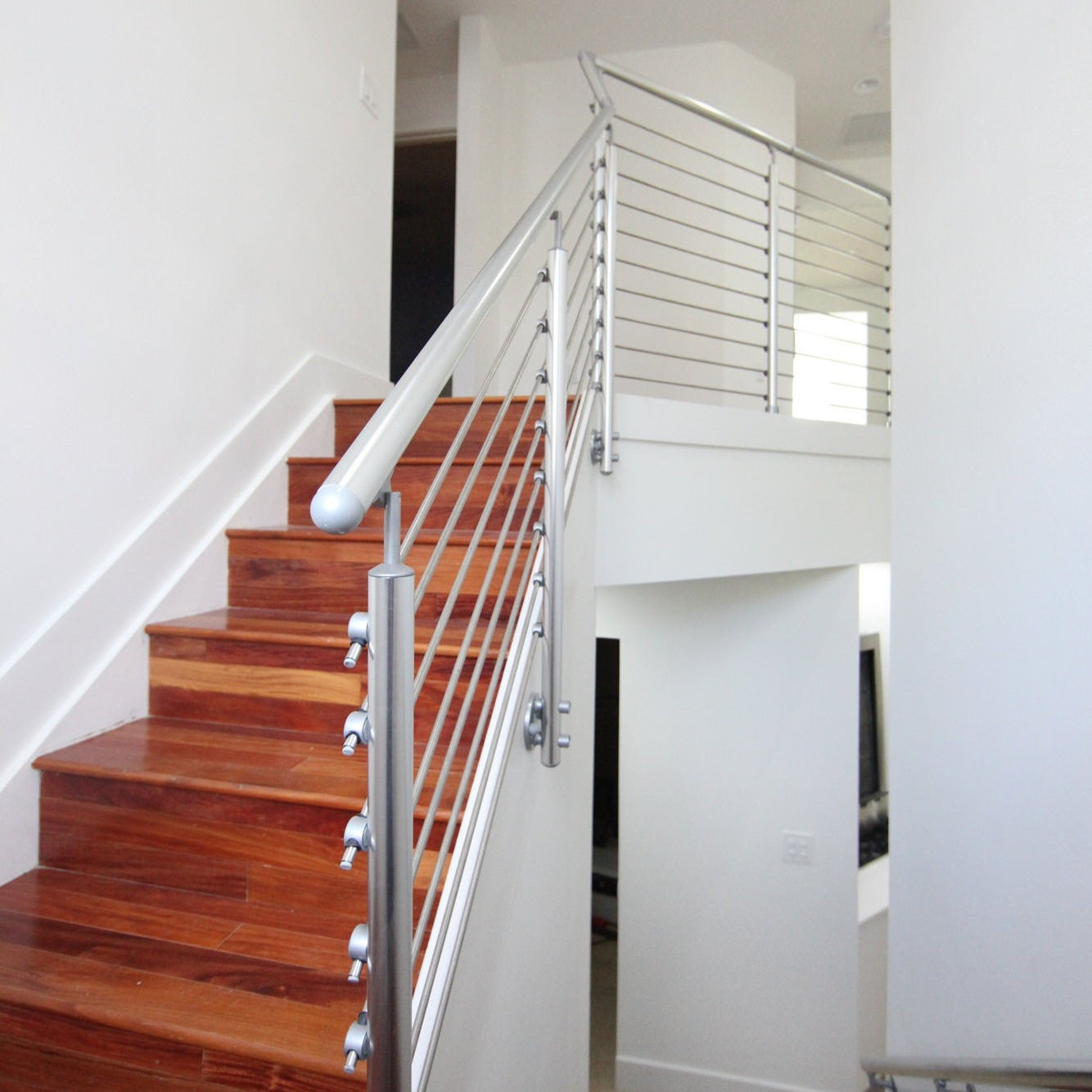 Brushed Aluminum Railings