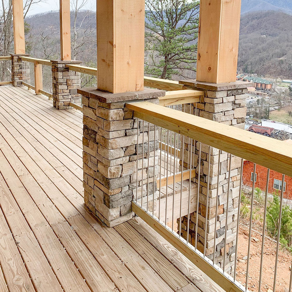 Insta-Rail 36" Vertical Tube Railing Infill Kit Lifestyle