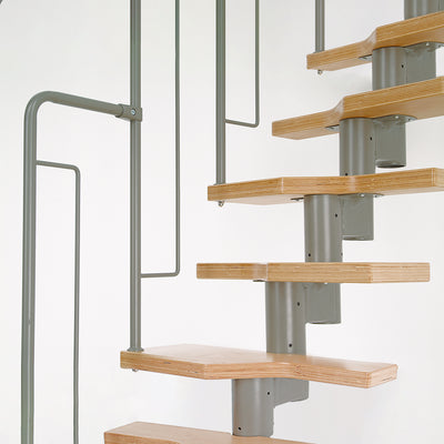 Dolle Graz Modular Staircase Kit - Grey Balusters