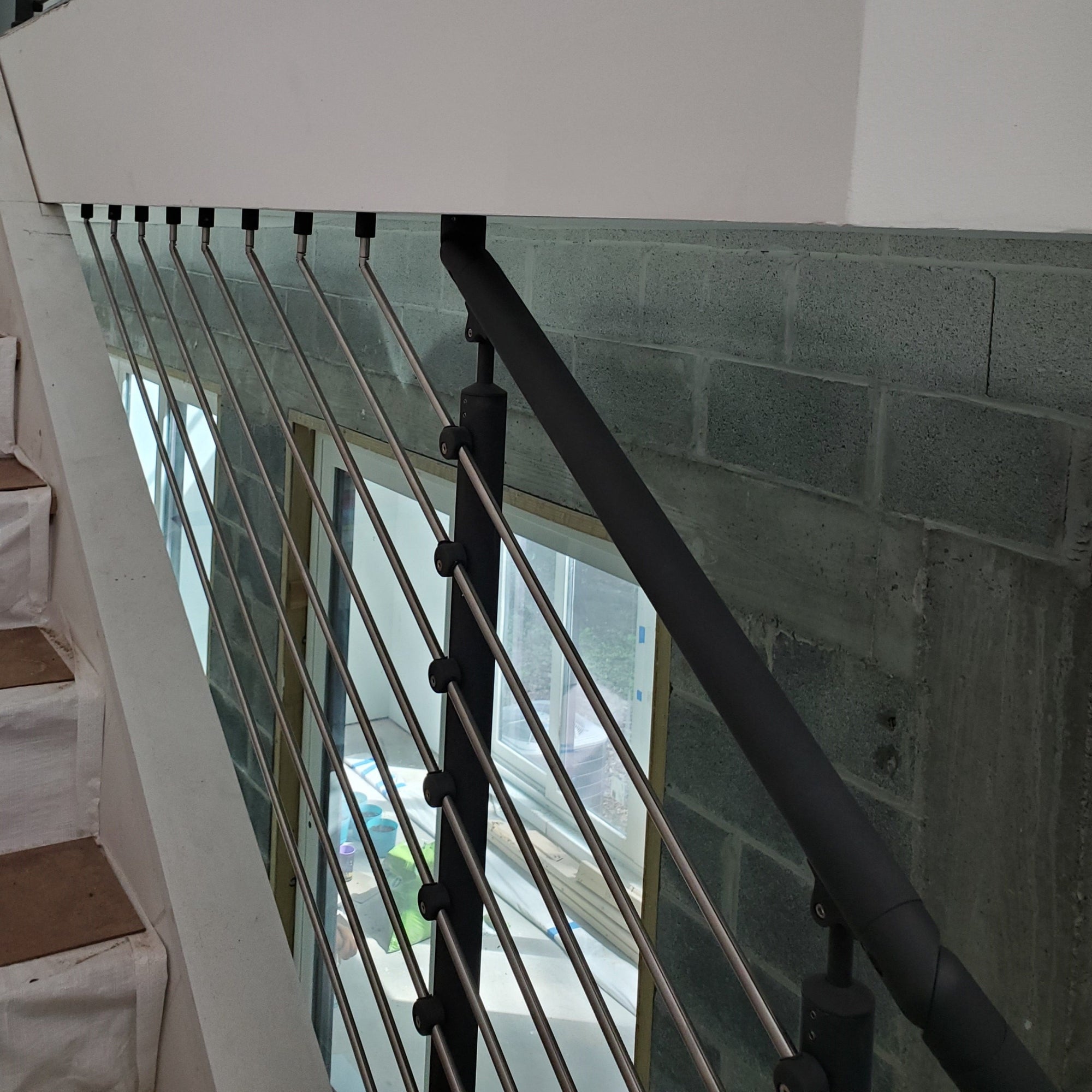 Prova PA6b Anthracite Handrail Elbow