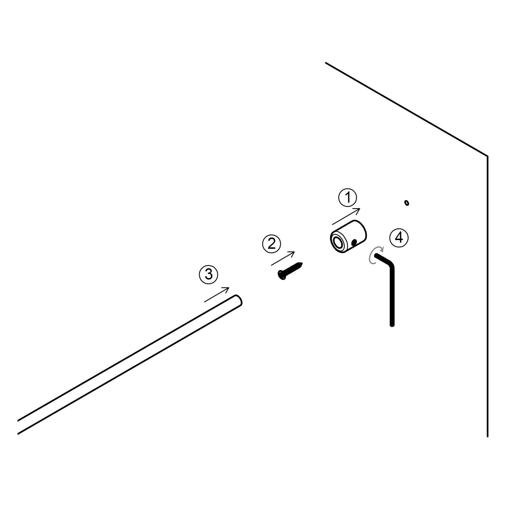 Prova PA11b Anthracite Wall Terminal for Tube In-FILL Installation