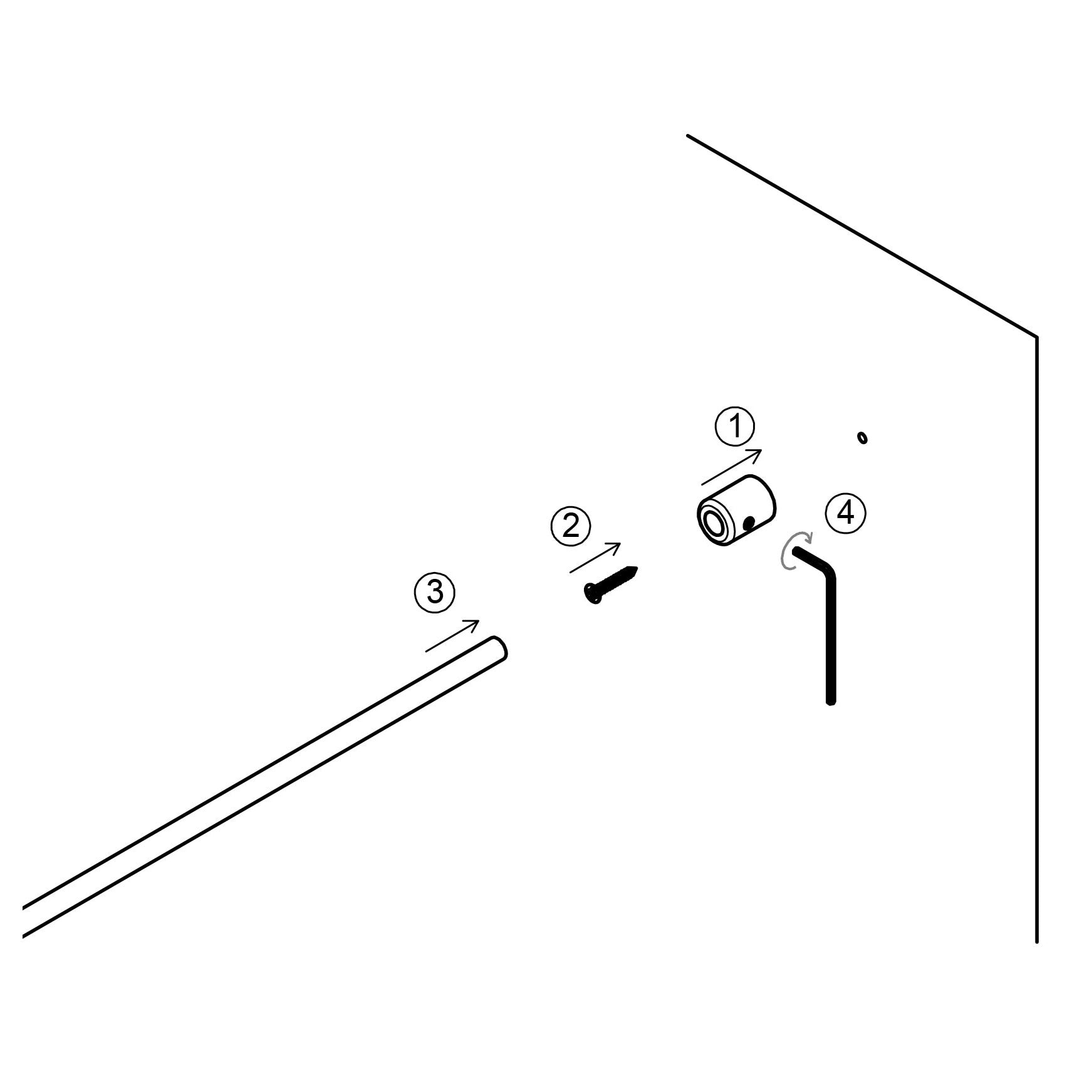 Prova PA11ab Anthracite Wall Terminal for Tube In-FILL Installation
