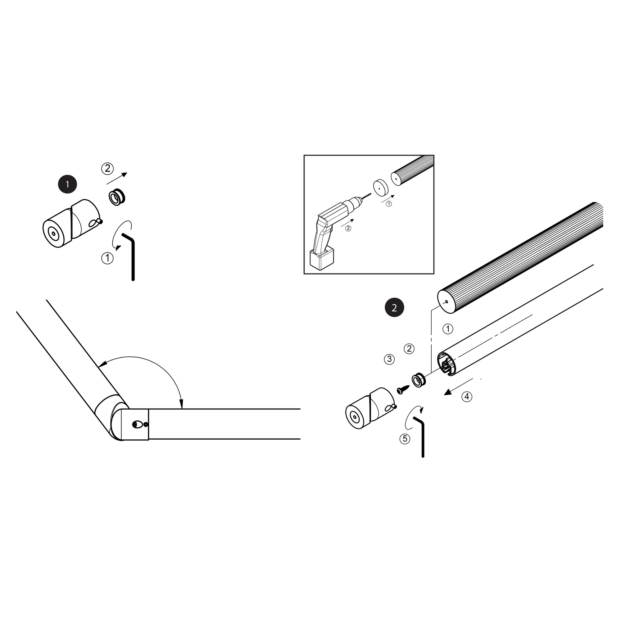 Prova PA6 Handrail Elbow Installation