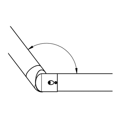 Prova PA6b Anthracite Handrail Elbow Installation