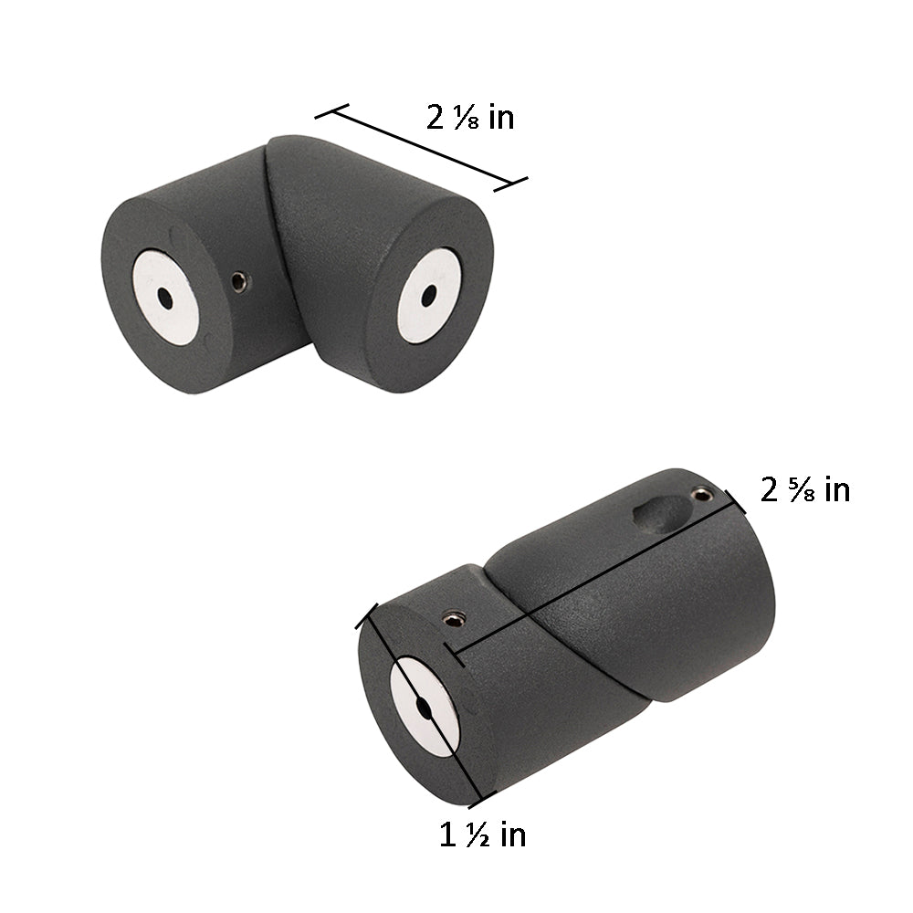 Prova PA6b Anthracite Handrail Elbow