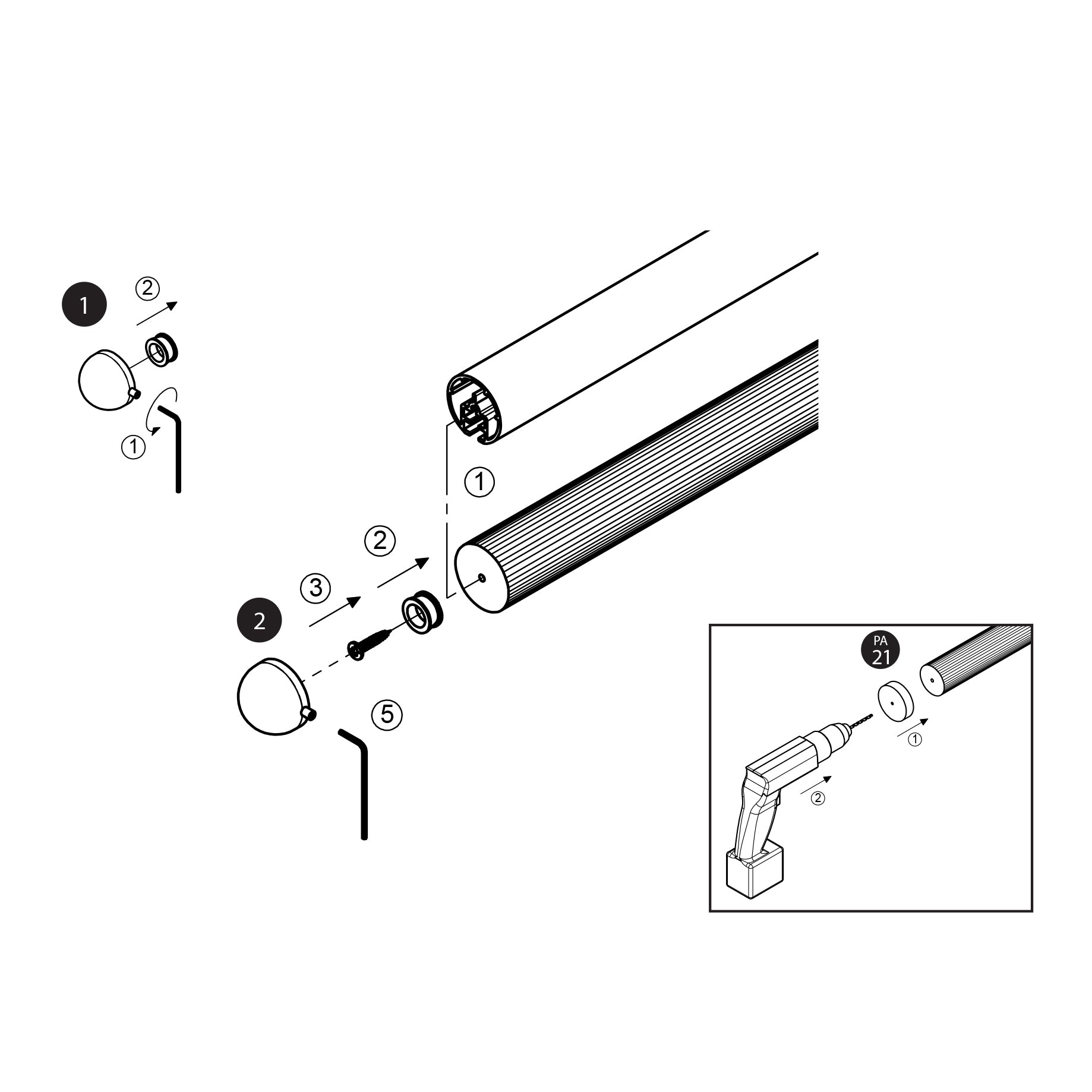 Prova PA7 Handrail Endcap