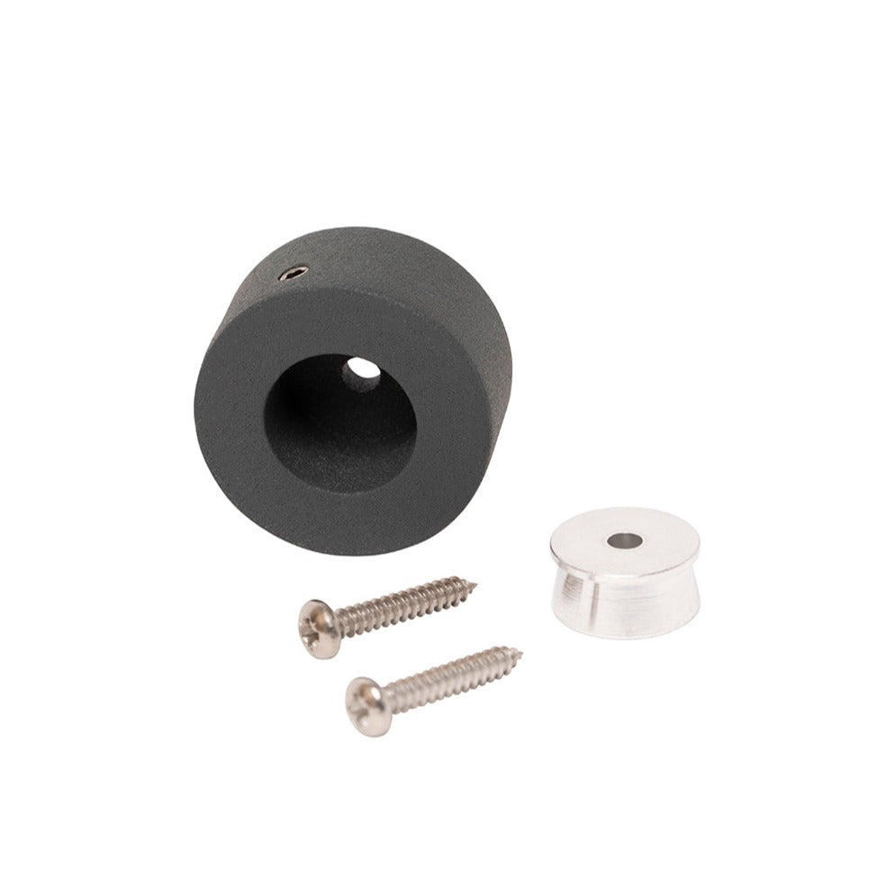 Prova Anthracite 79" Long Handrail Connector and Wall Terminal