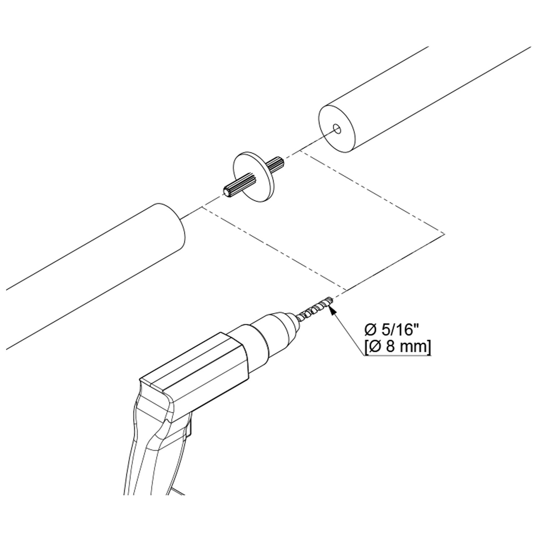 Prova PA98b Anthracite Wood Handrail Connector Installation