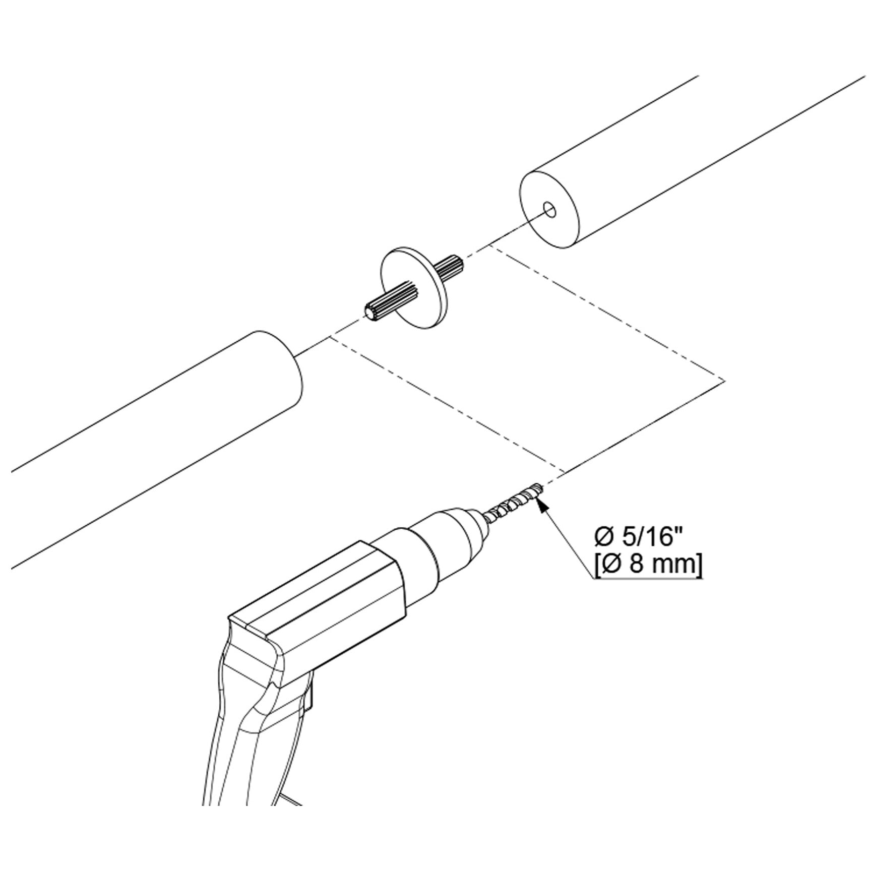 Prova PA97 Wood Handrail Drilling Template for PA98 Installation
