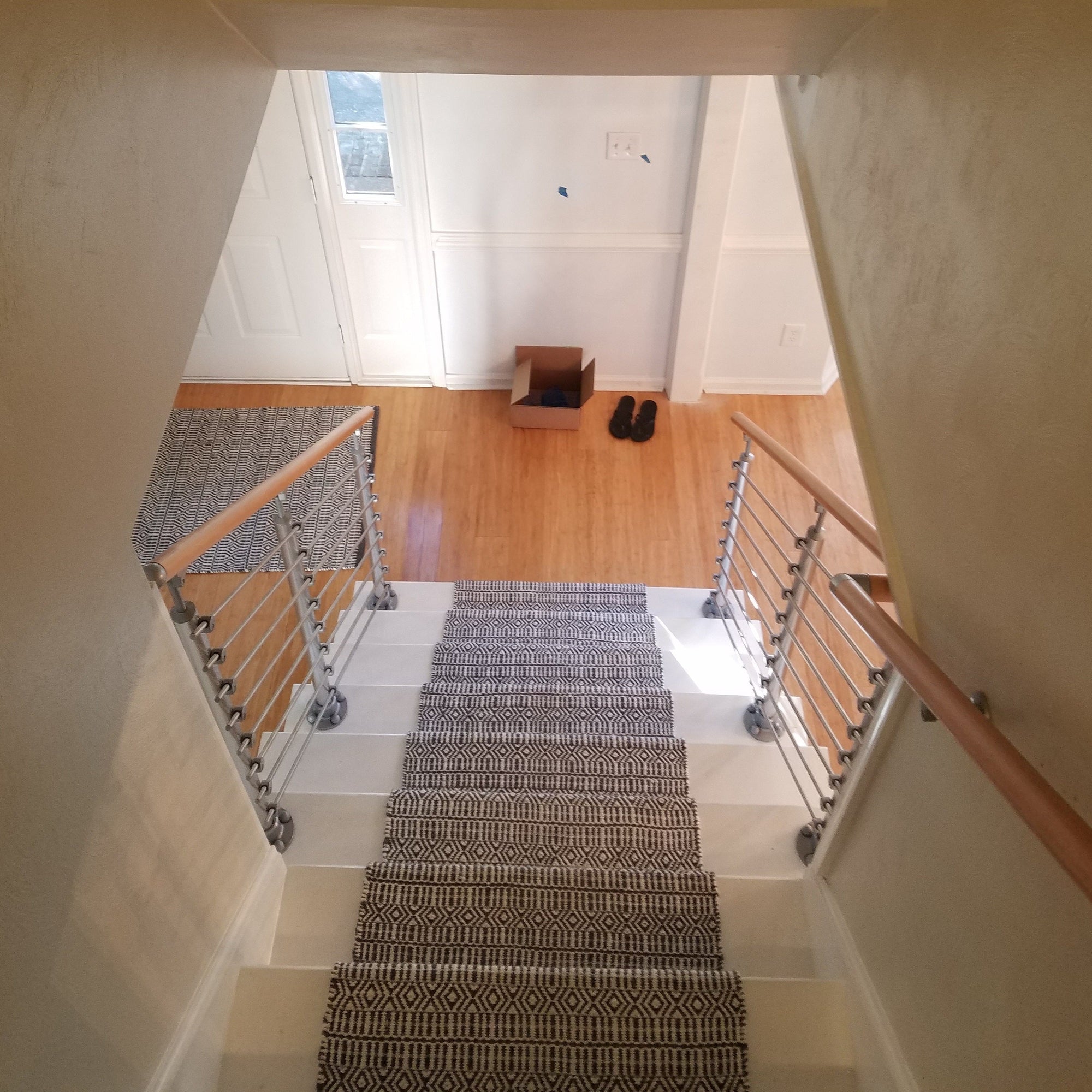 Prova Finished Beech Wood 79" Long Handrail Kit Lifestyle