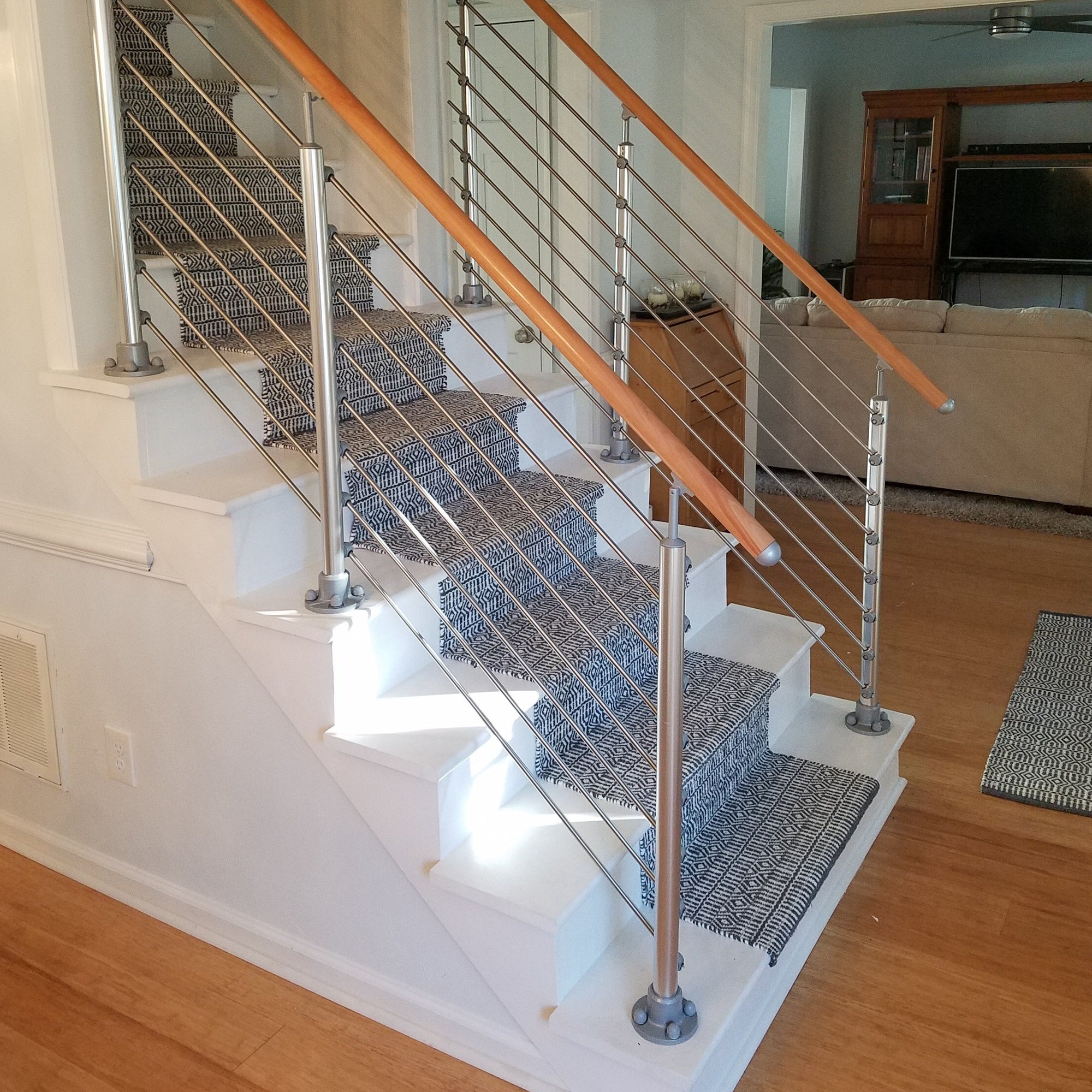 Prova Finished Beech Wooden Handrail Lifestyle